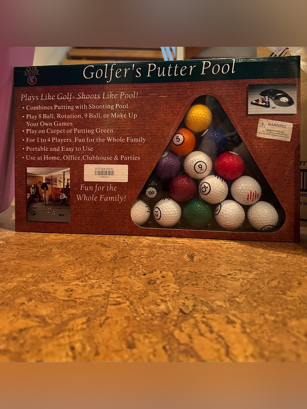 Golfer's Putter Pool - Novelty Golf Ball Set